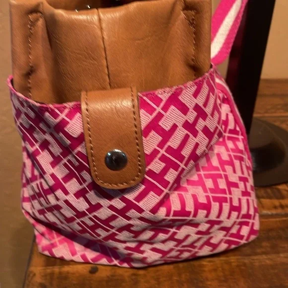 Tommy Hilfiger Pink and Brown Shoulder Bag - Picture 3 of 10